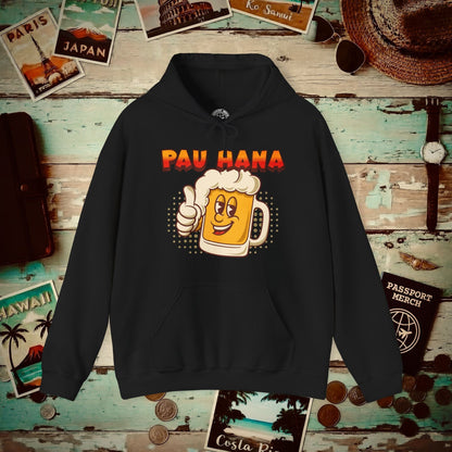 Pau Hana Beer, Hawaii Hoodie Black / S