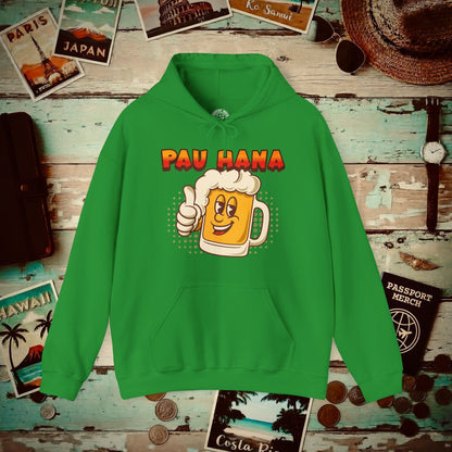 Pau Hana Beer, Hawaii Hoodie Irish Green / S