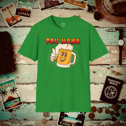 Pau Hana Beer, Hawaii T-Shirt Irish Green / S