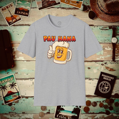 Pau Hana Beer, Hawaii T-Shirt Sport Grey / S