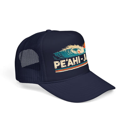 Peahi Jaws, Maui, Hawaii - Vibrant Surf Retro Trucker Hat