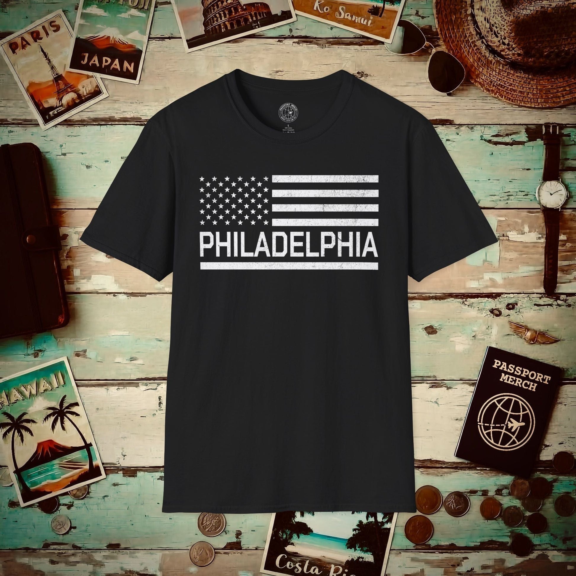 Philadelphia Stars & Stripes, Pennsylvania T-Shirt Black / S