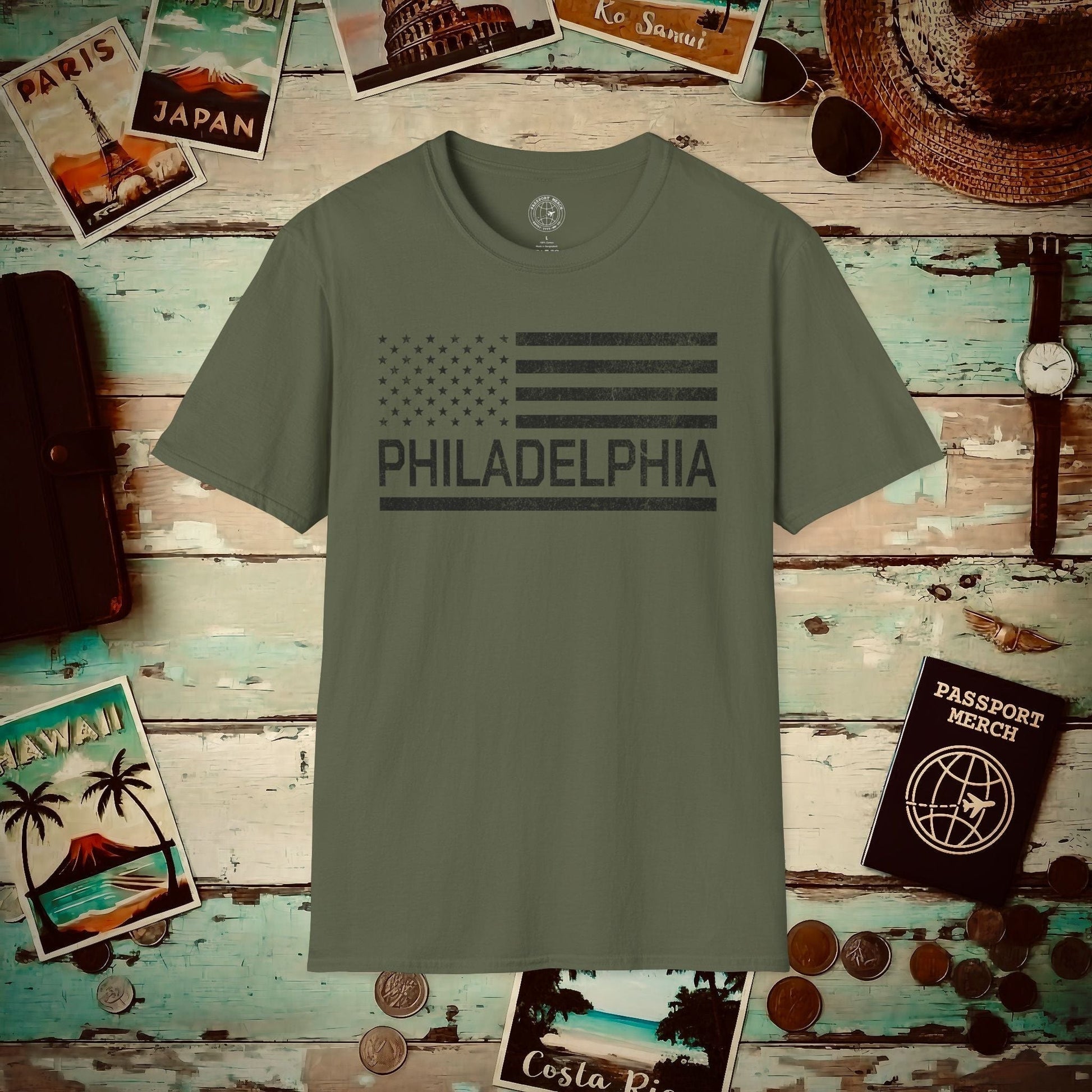 Philadelphia Stars & Stripes, Pennsylvania T-Shirt Military Green / S