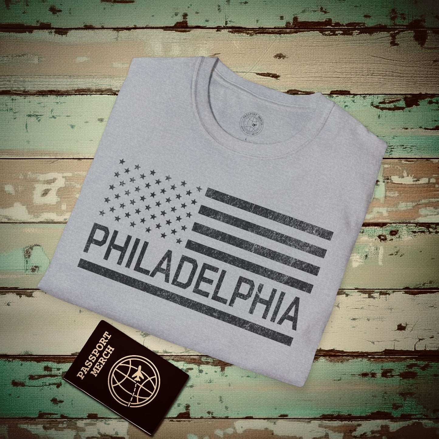 Philadelphia Stars & Stripes, Pennsylvania T-Shirt Sport Grey / S
