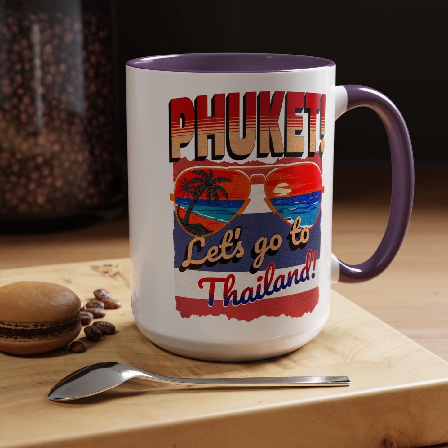 Phuket! Let's go to Thailand! 15oz Mug Purple / 15oz
