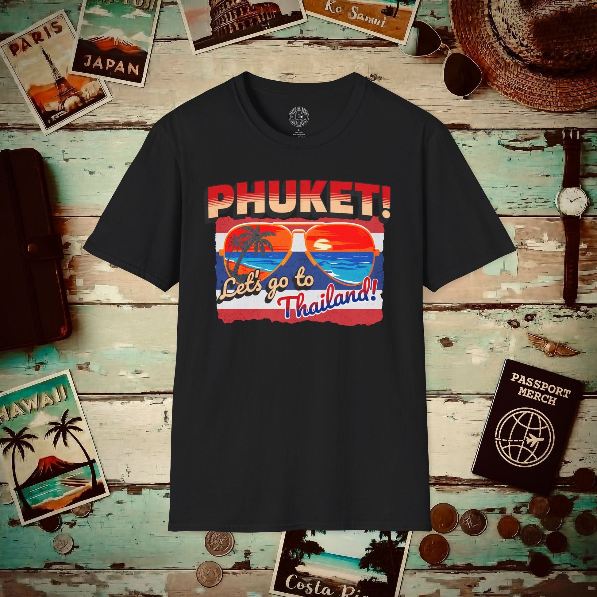Phuket! Let's go to Thailand! T-Shirt Black / S