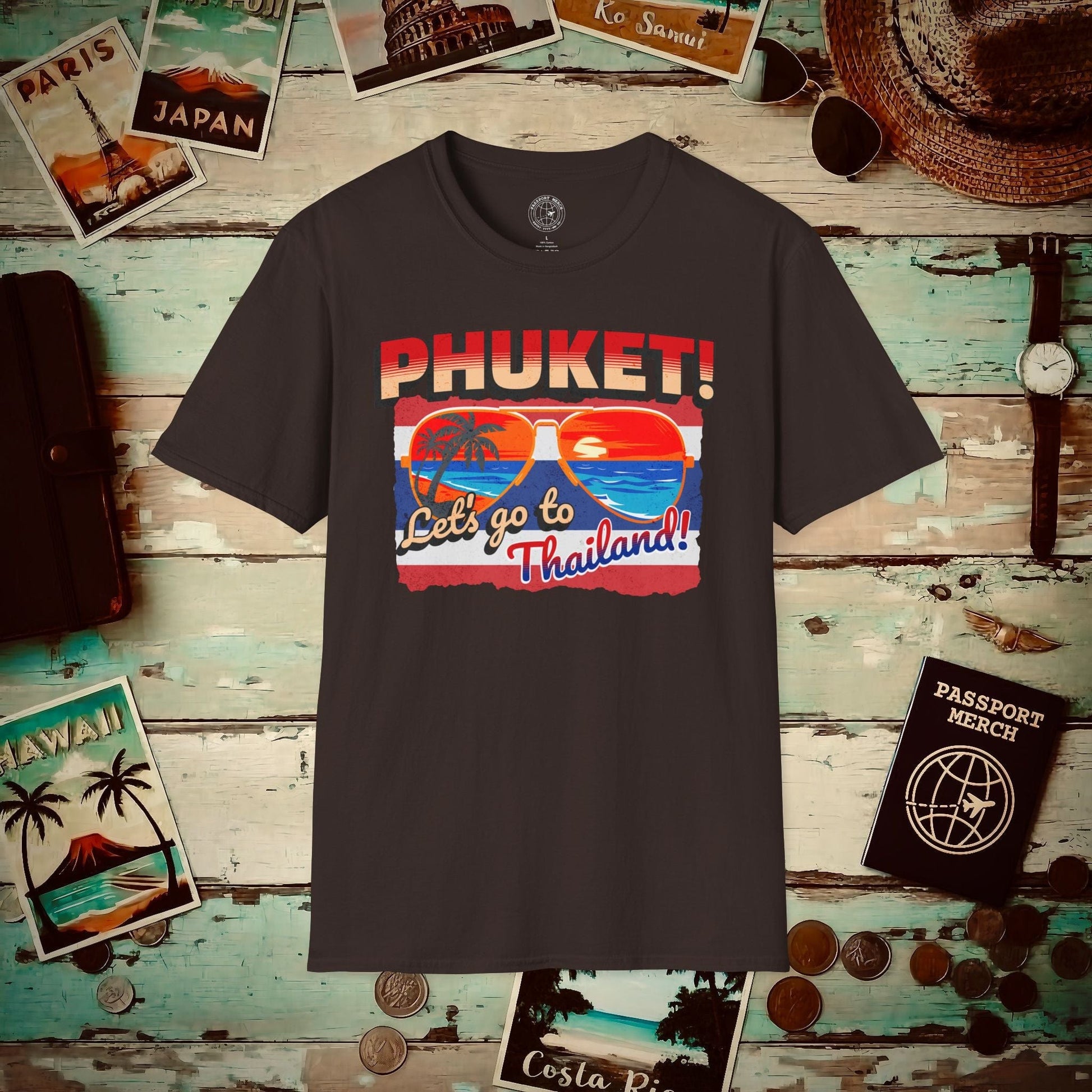 Phuket! Let's go to Thailand! T-Shirt Dark Chocolate / S