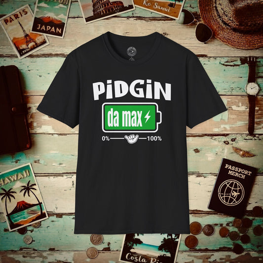 Pidgin Battery at Da Max, Hawaii T-Shirt Black / S