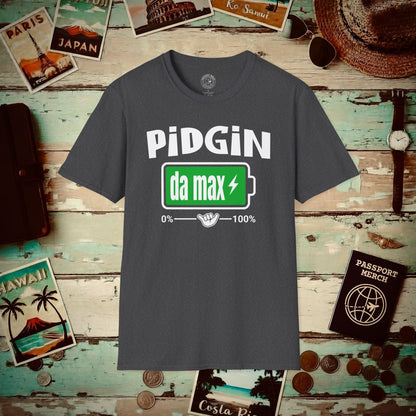 Pidgin Battery at Da Max, Hawaii T-Shirt Dark Heather / S