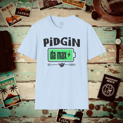 Pidgin Battery at Da Max, Hawaii T-Shirt Light Blue / S