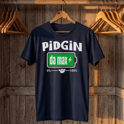 Pidgin Battery at Da Max, Hawaii T-Shirt Navy / S