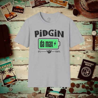 Pidgin Battery at Da Max, Hawaii T-Shirt Sport Grey / S