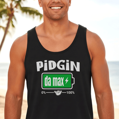 Pidgin Battery To Da Max, Hawaii Tank Top Black / XS
