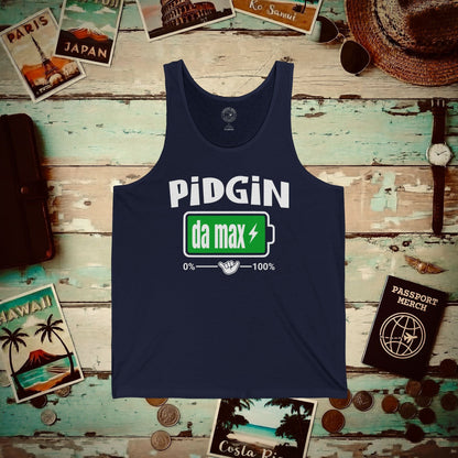 Pidgin Battery To Da Max, Hawaii Tank Top Navy / XS