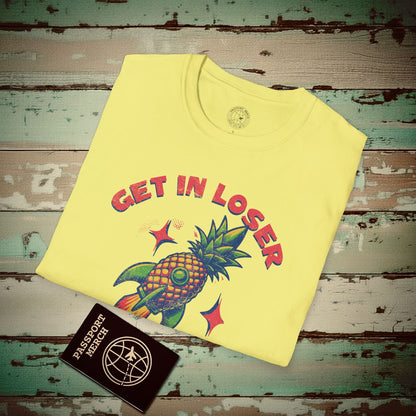 Pineapple Rocket Ship to Maui, Hawaii T-Shirt Cornsilk / S