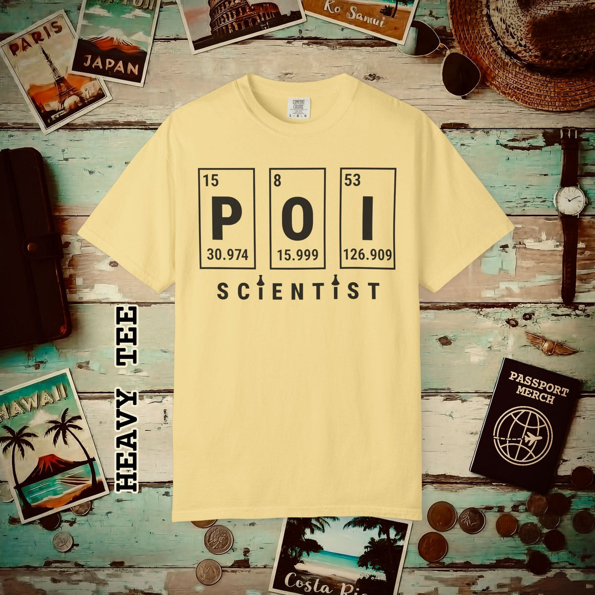Poi Scientist, Hawaii Heavy Tee Butter / S