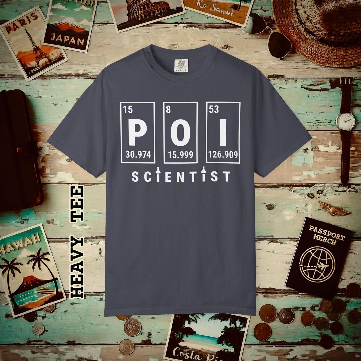 Poi Scientist, Hawaii Heavy Tee Navy / S