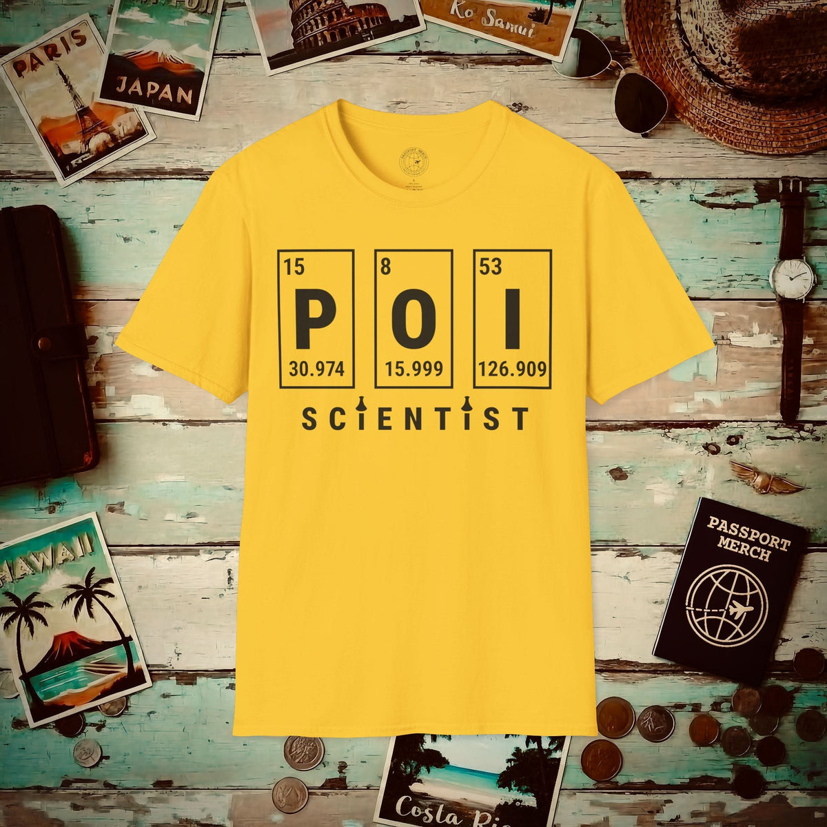 Poi Scientist, Hawaii T-Shirt Daisy / S