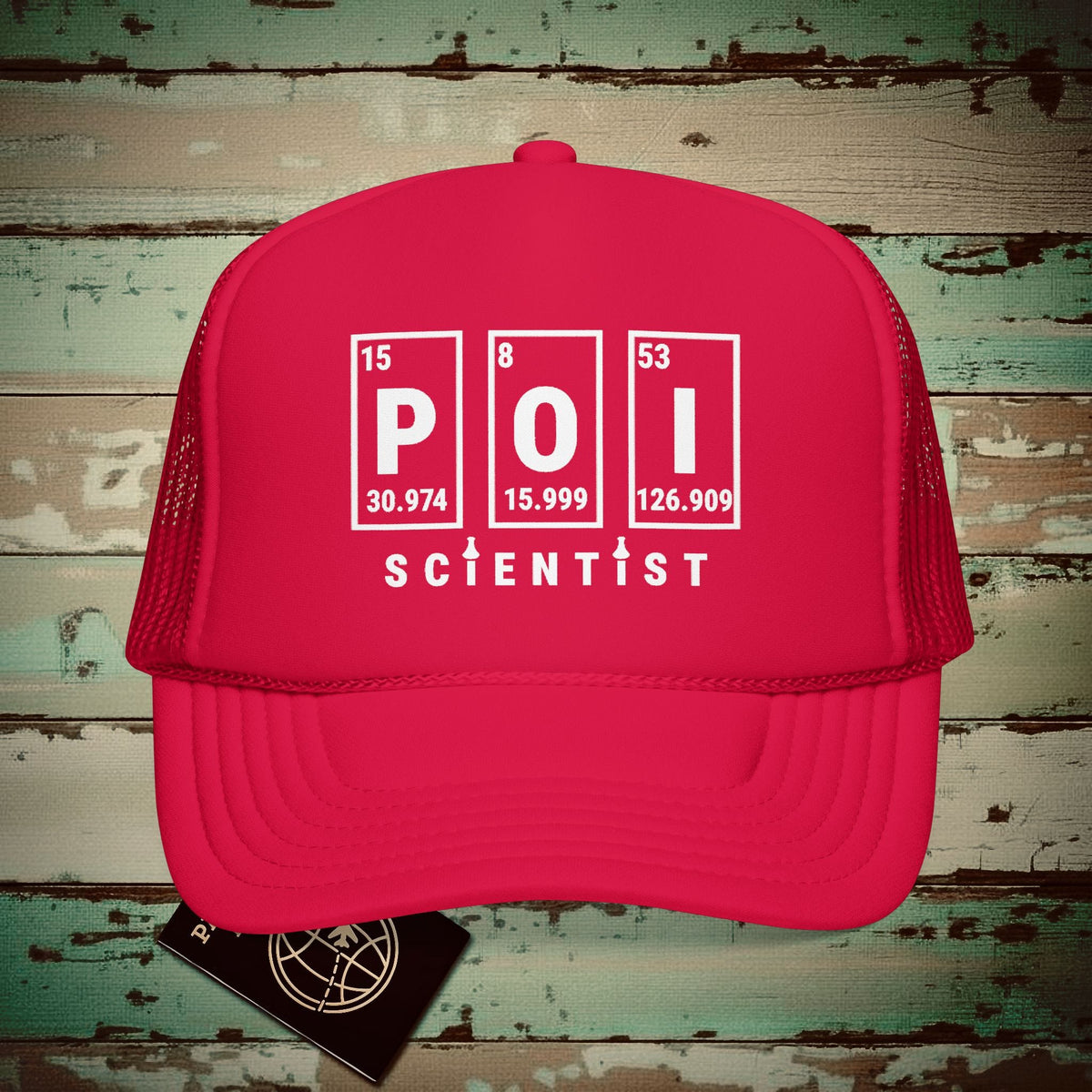Poi Scientist, Hawaii Trucker Hat Red / One size