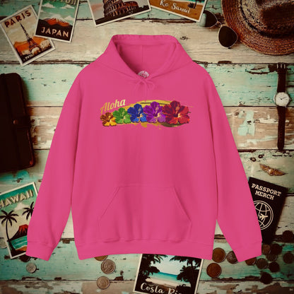 Pop Art Hibiscus, Hawaii Hoodie Heliconia / S