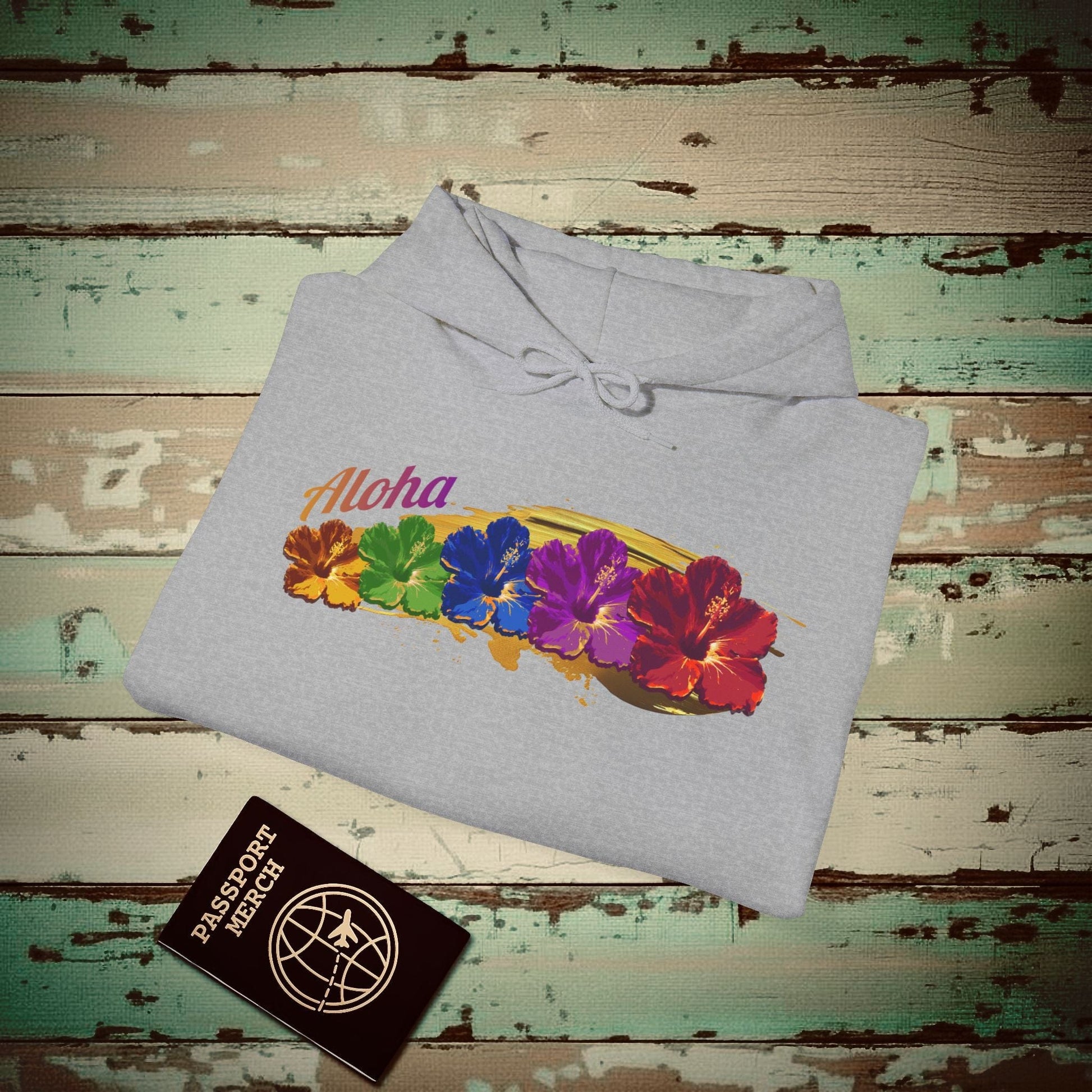 Pop Art Hibiscus, Hawaii Hoodie Sport Grey / S