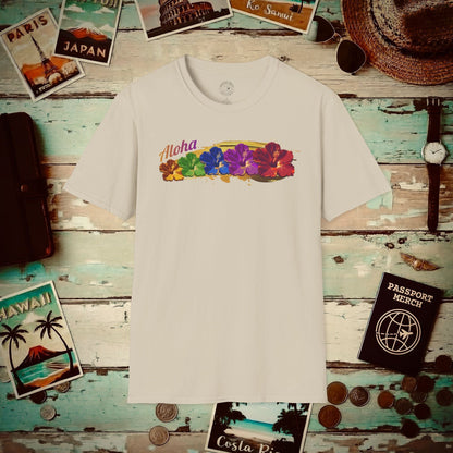 Pop Art Hibiscus, Hawaii T-Shirt Sand / S
