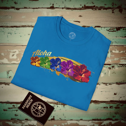 Pop Art Hibiscus, Hawaii T-Shirt Sapphire / S