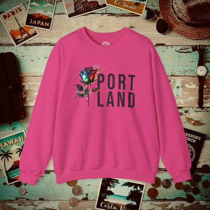 Portland Rose, Oregon Crewneck Heliconia / S