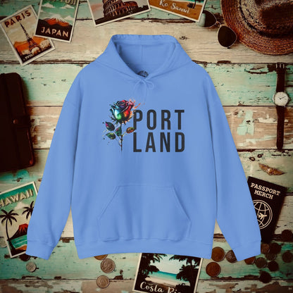 Portland Rose, Oregon Hoodie Carolina Blue / S