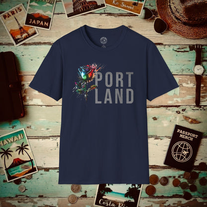 Portland Rose, Oregon T-Shirt Navy / S