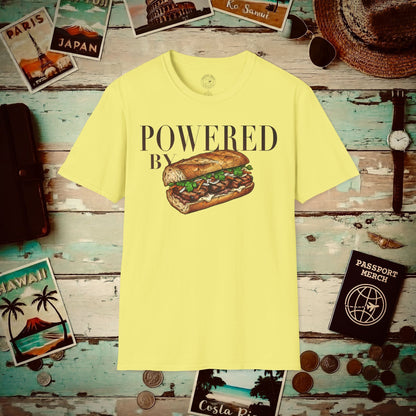Powered by Banh Mi, Vietnam T-Shirt Cornsilk / S