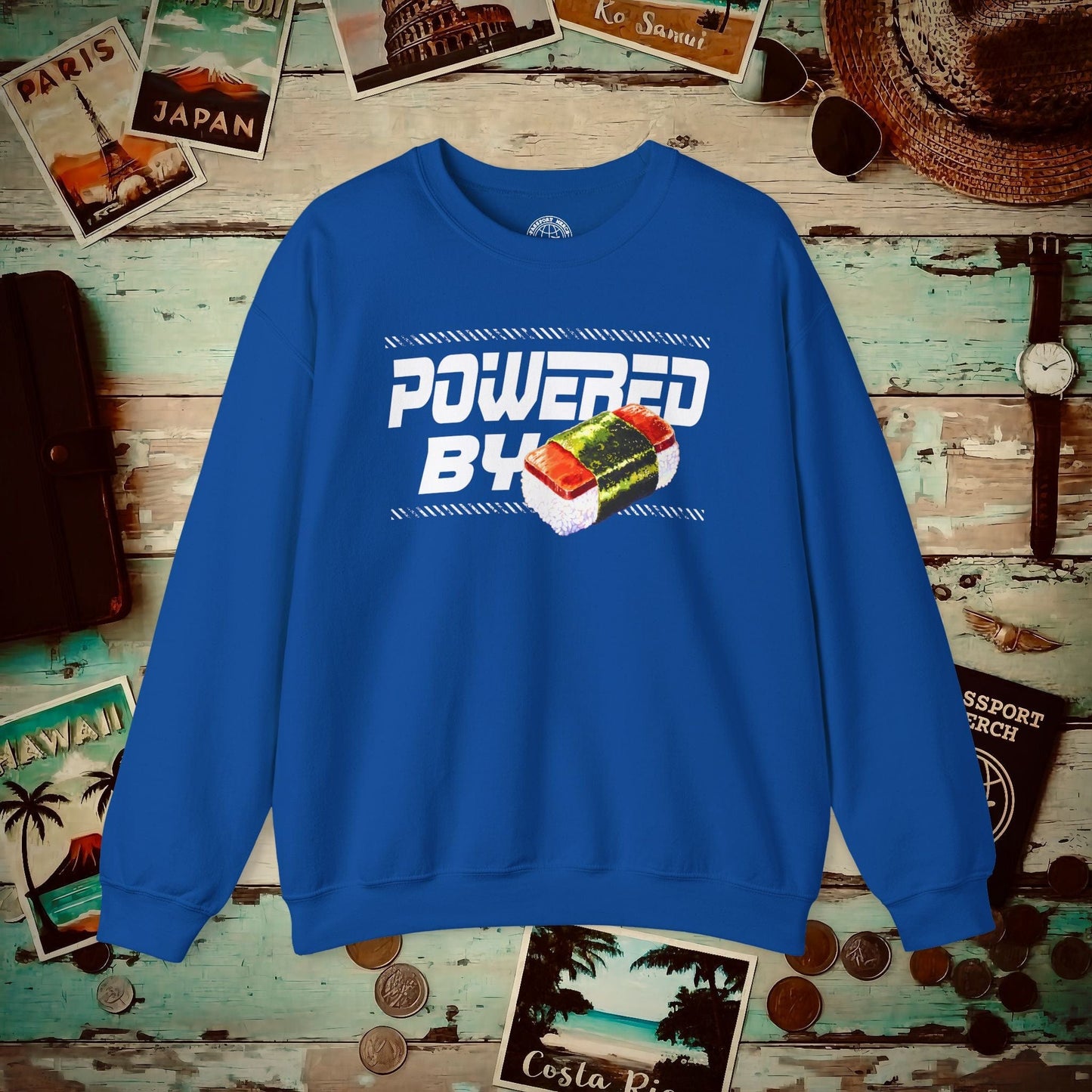 Powered By Musubi, Hawaii Crewneck Royal / S