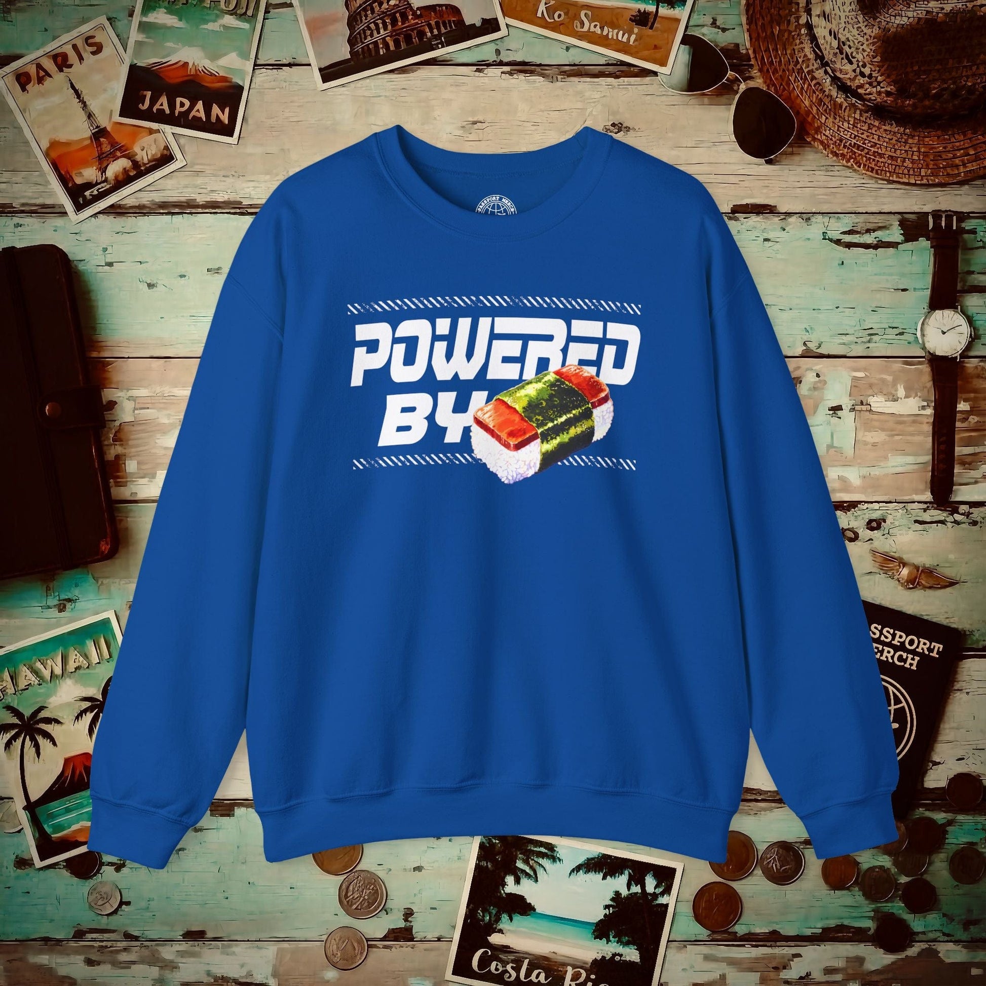 Powered By Musubi, Hawaii Crewneck Royal / S