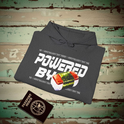 Powered By Musubi, Hawaii Hoodie Dark Heather / S