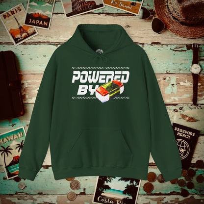 Powered By Musubi, Hawaii Hoodie Forest Green / S