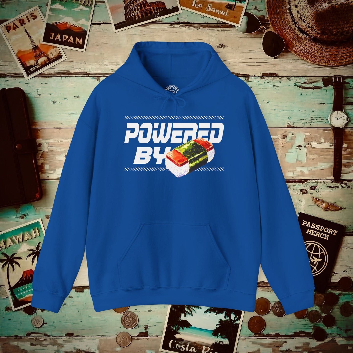 Powered By Musubi, Hawaii Hoodie Royal / S