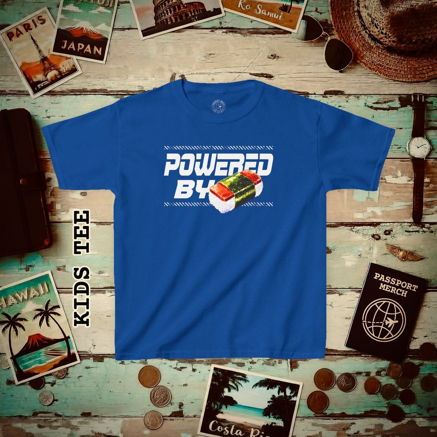 Powered By Musubi, Hawaii Kids Tee XS / Royal
