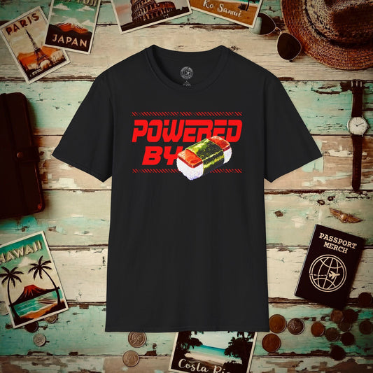 Powered By Musubi, Hawaii T-Shirt Black / S