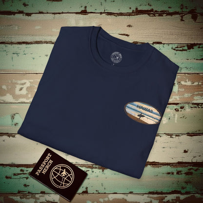 Pray for Surf Hawaii, Back Print T-Shirt Navy / S