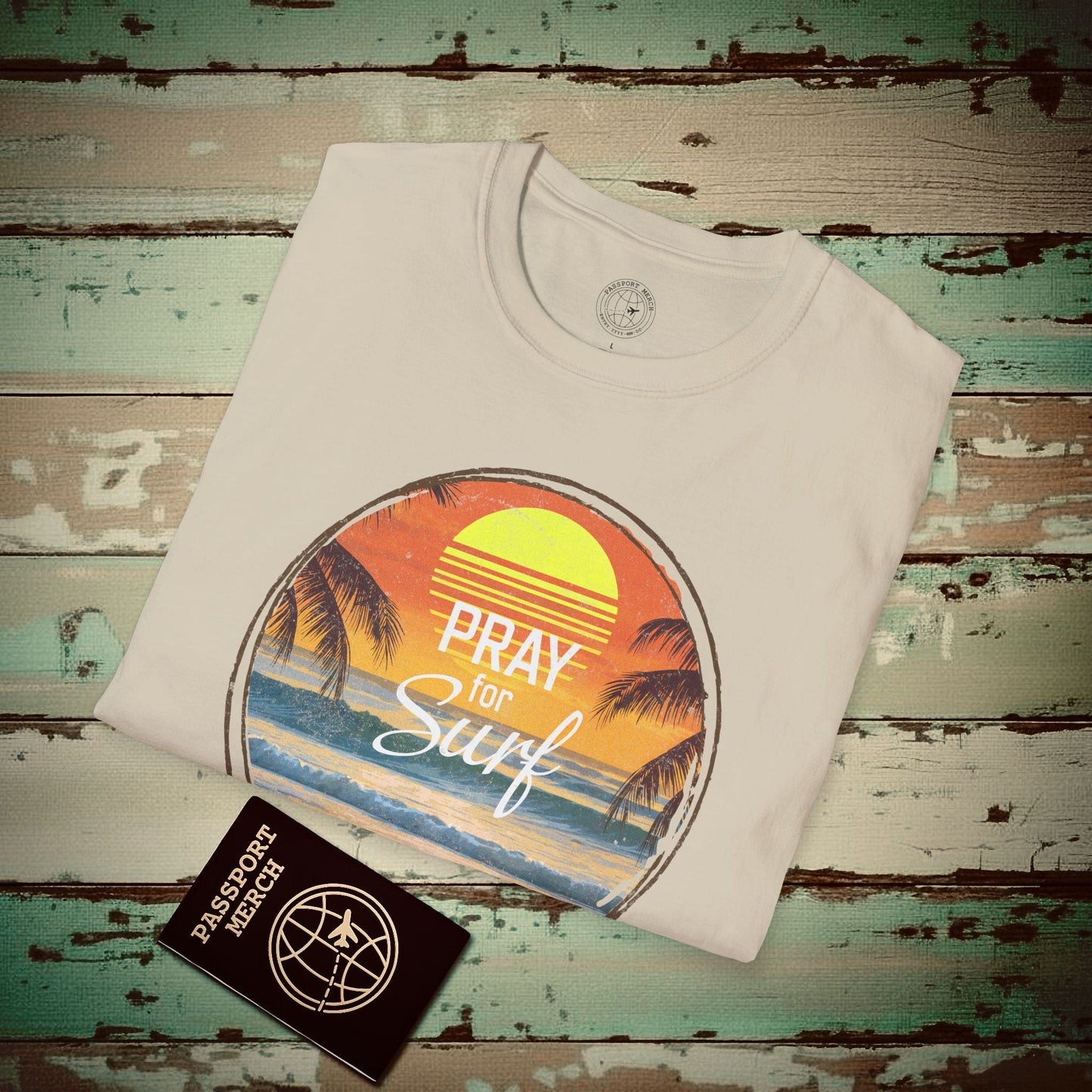 Pray for Surf Hawaii T-Shirt Sand / S