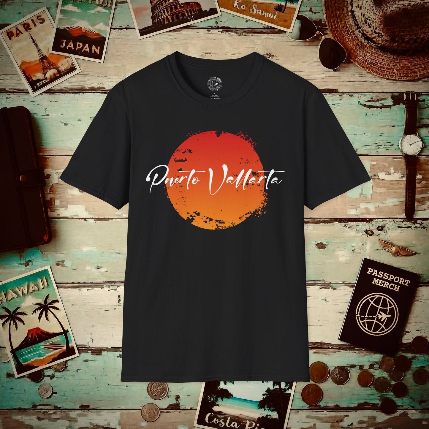 Puerto Vallarta Mexico SunT-Shirt Black / S