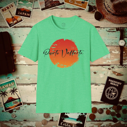 Puerto Vallarta Mexico SunT-Shirt Heather Irish Green / S