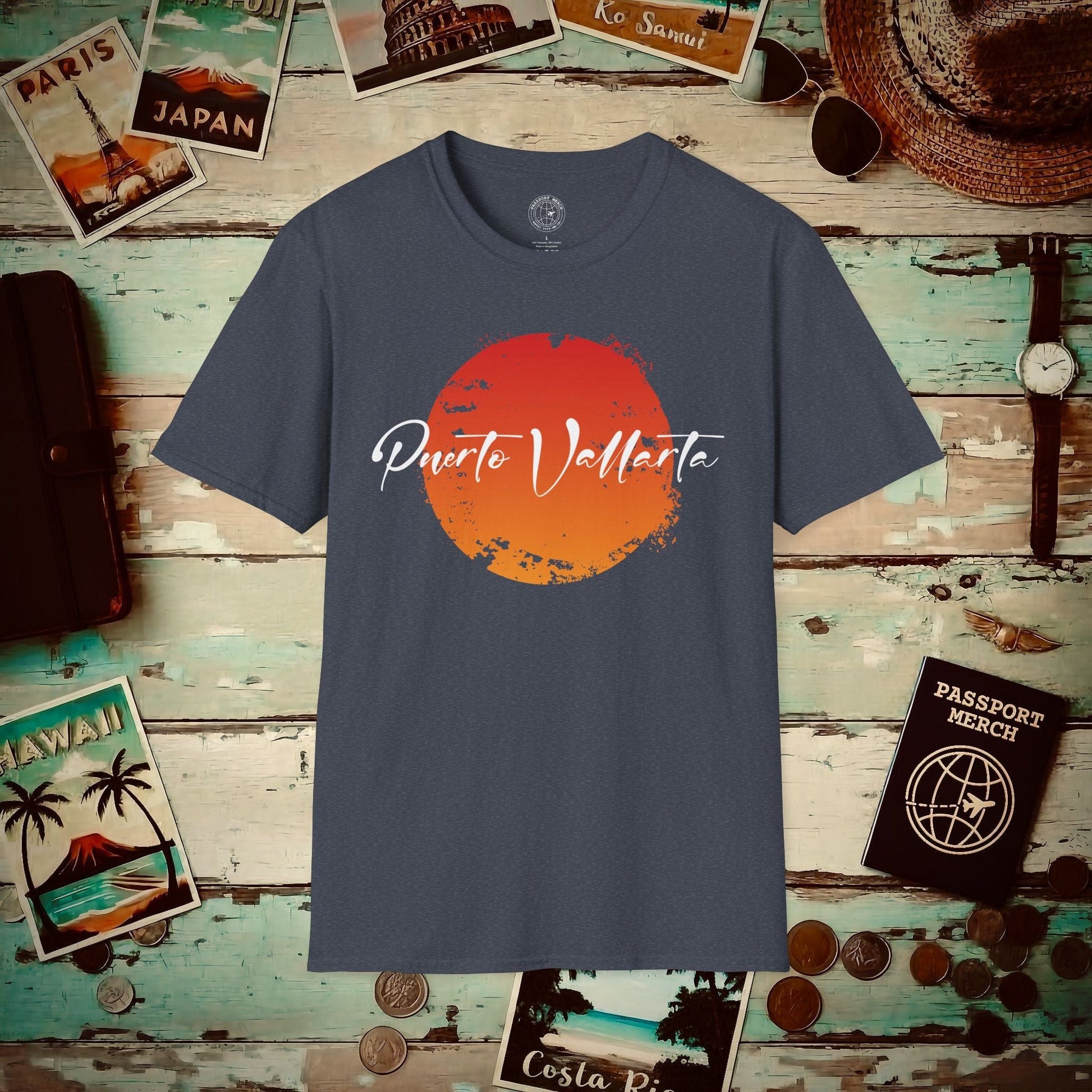 Puerto Vallarta Mexico SunT-Shirt Heather Navy / S