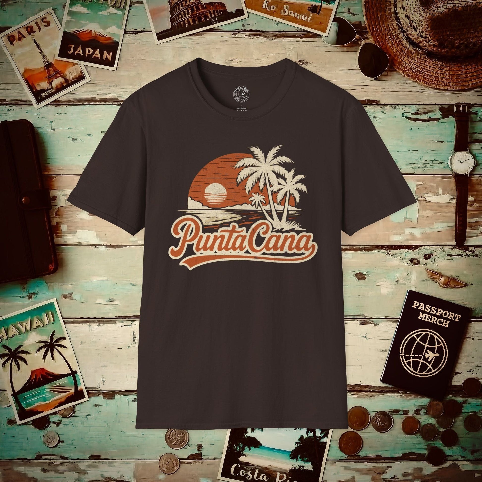 Punta Cana, Dominican Republic - 80's Vintage T-Shirt Dark Chocolate / S