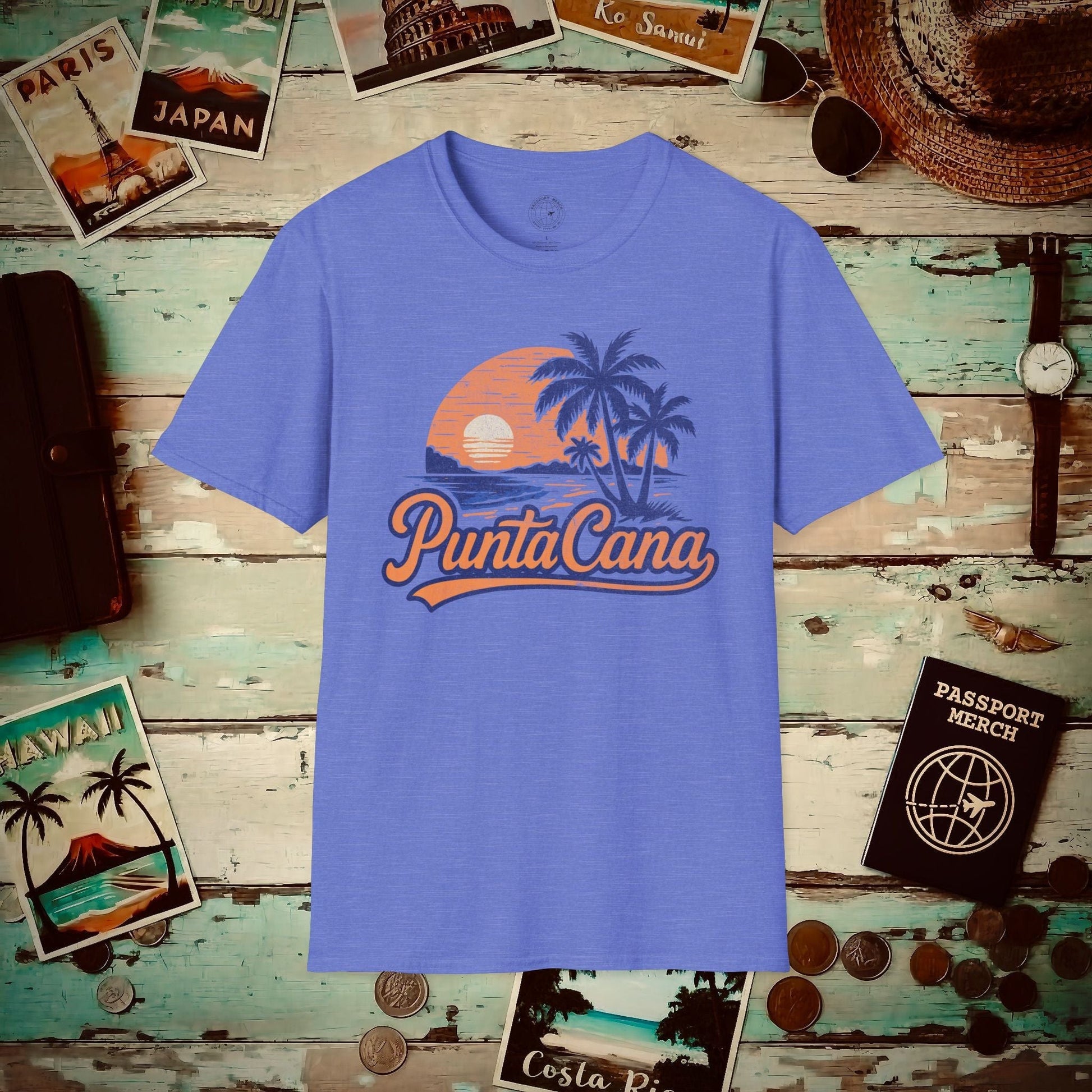Punta Cana, Dominican Republic - 80's Vintage T-Shirt Heather Royal / S