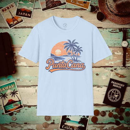 Punta Cana, Dominican Republic - 80's Vintage T-Shirt Light Blue / S