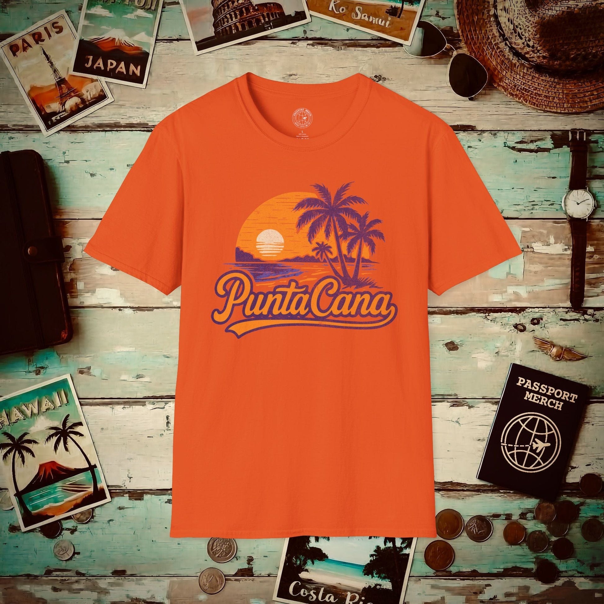 Punta Cana, Dominican Republic - 80's Vintage T-Shirt Orange / S