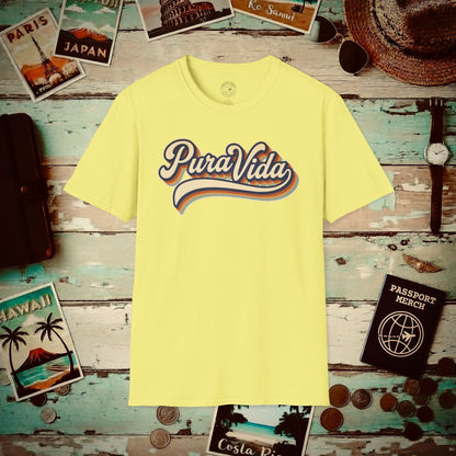 Pura Vida (Classic 70s), Costa Rica T-Shirt Cornsilk / S