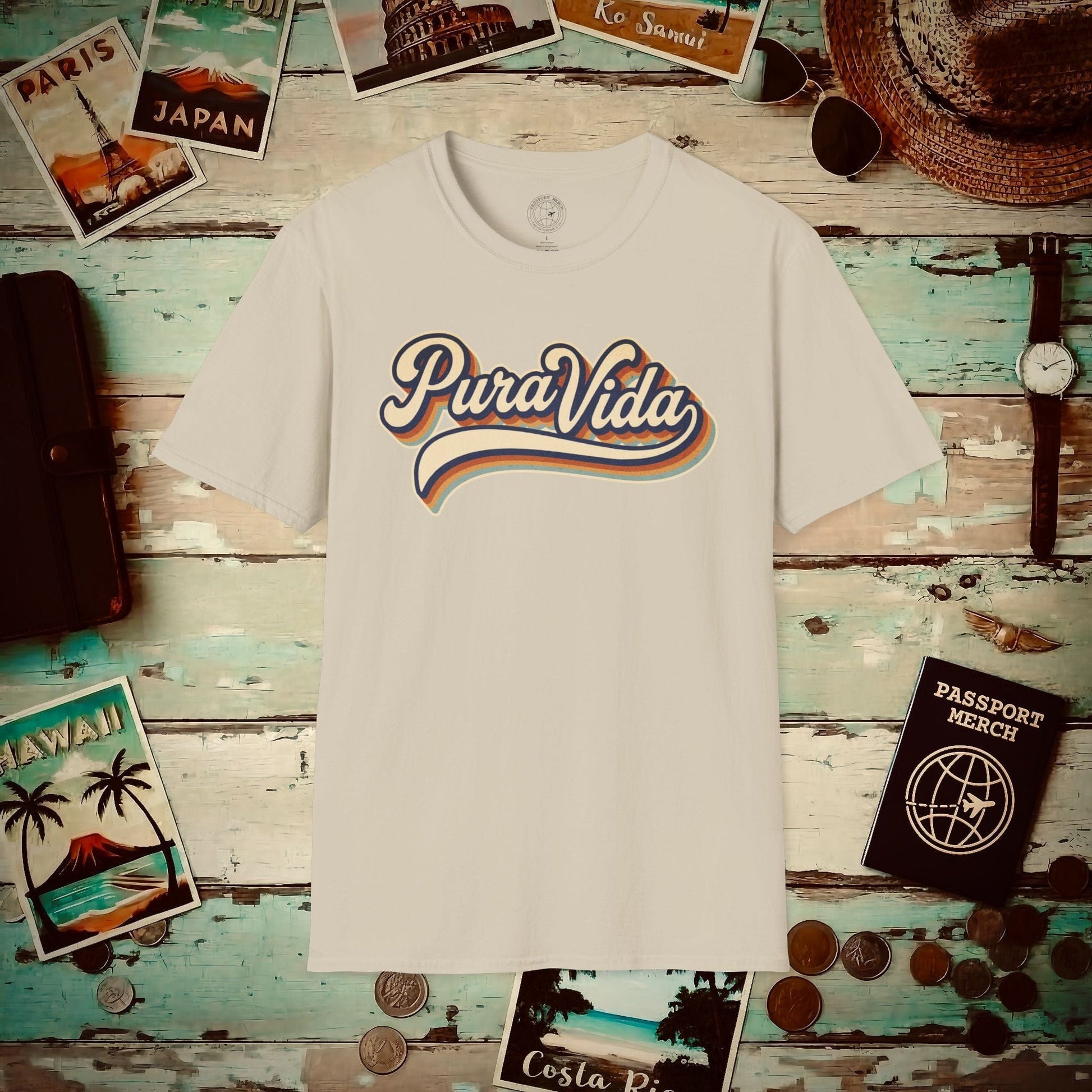 Pura Vida (Classic 70s), Costa Rica T-Shirt Sand / S