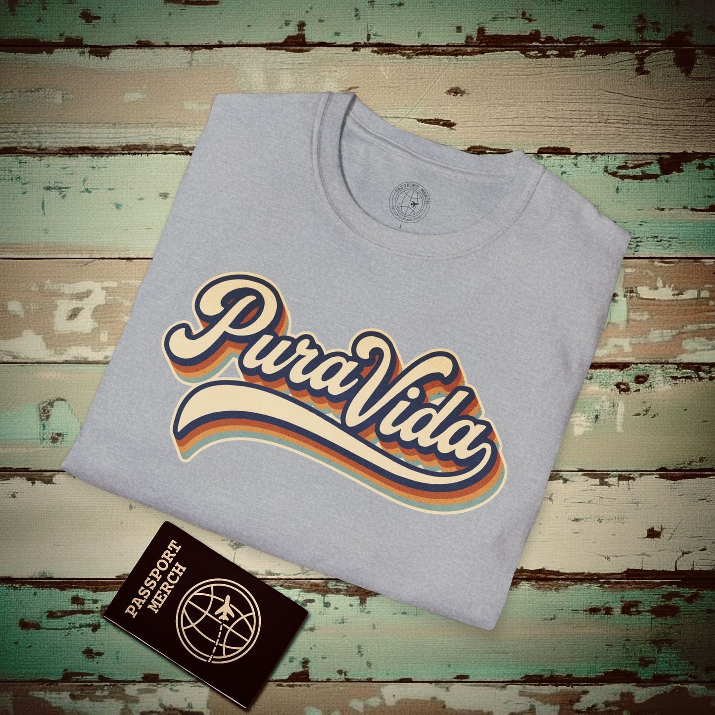 Pura Vida (Classic 70s), Costa Rica T-Shirt Sport Grey / S